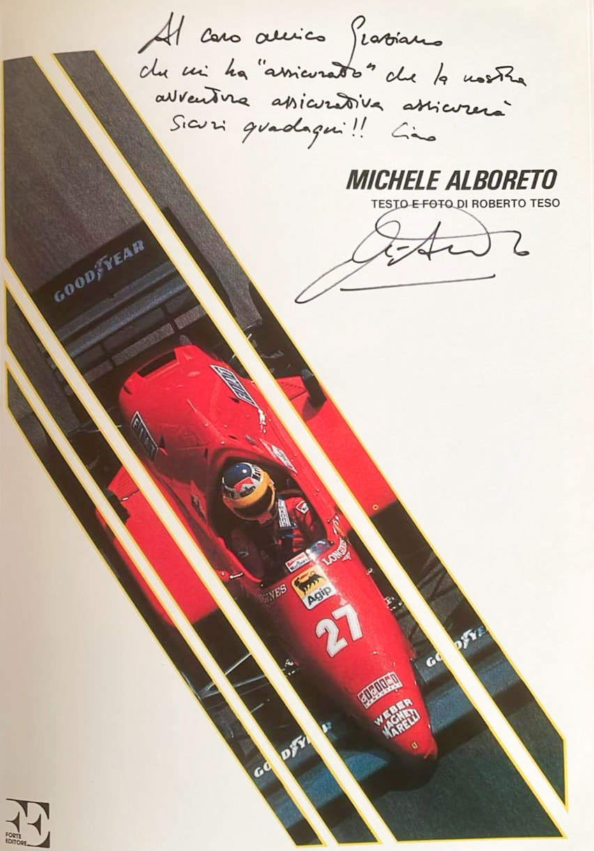Autografo Michele Alboreto